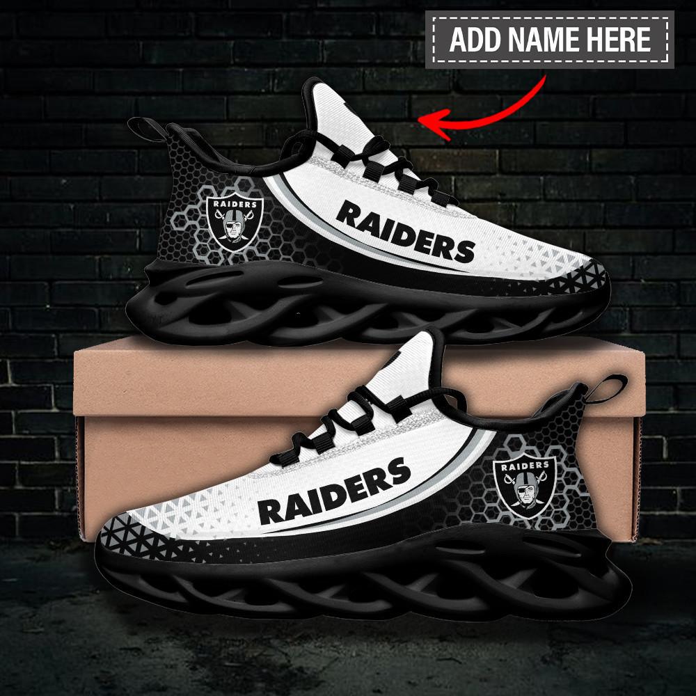 Ideafootwear Las Vegas Raiders Max Soul Shoes Sneakers For Men And Women 78