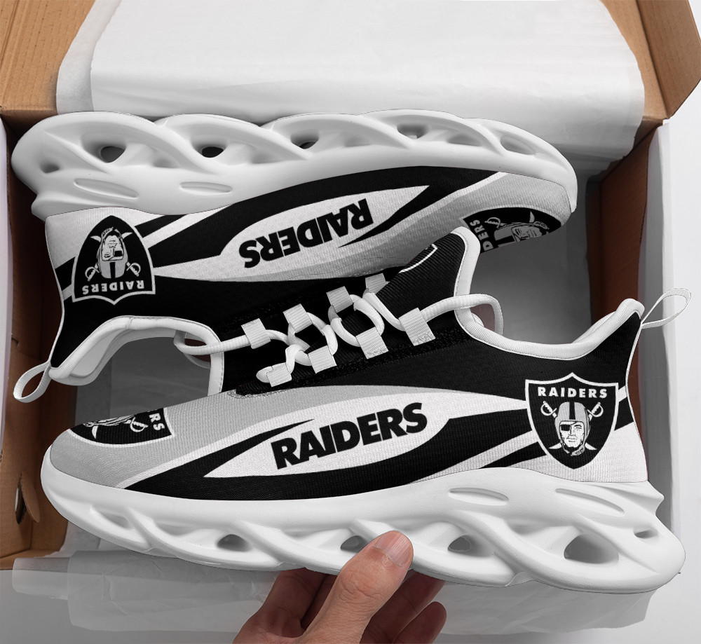 Ideafootwear Las Vegas Raiders Max Soul Shoes Sneakers For Men And Women 15