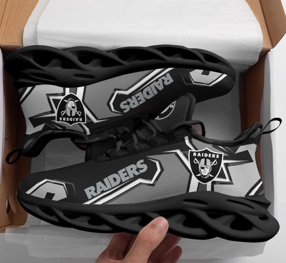 Ideafootwear Las Vegas Raiders Max Soul Shoes Sneakers For Men And Women 8