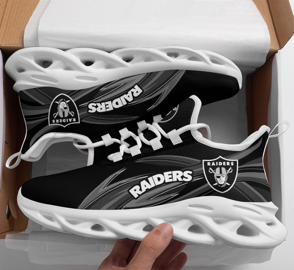 Ideafootwear Las Vegas Raiders Max Soul Shoes Sneakers For Men And Women 4