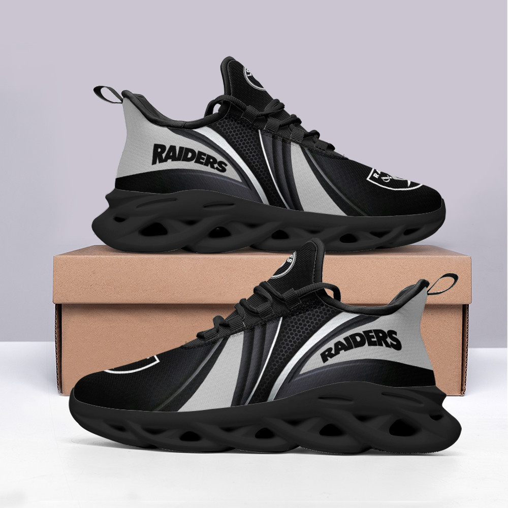 Ideafootwear Las Vegas Raiders Max Soul Shoes Sneakers For Men And Women 100
