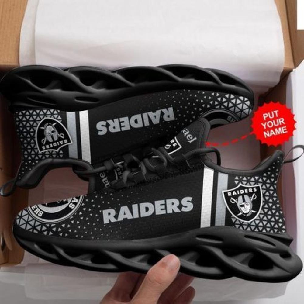Ideafootwear Las Vegas Raiders Max Soul Shoes Sneakers For Men And Women 86