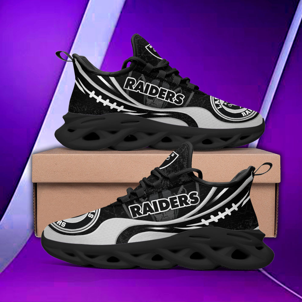 Ideafootwear Las Vegas Raiders Max Soul Shoes Sneakers For Men And Women 40