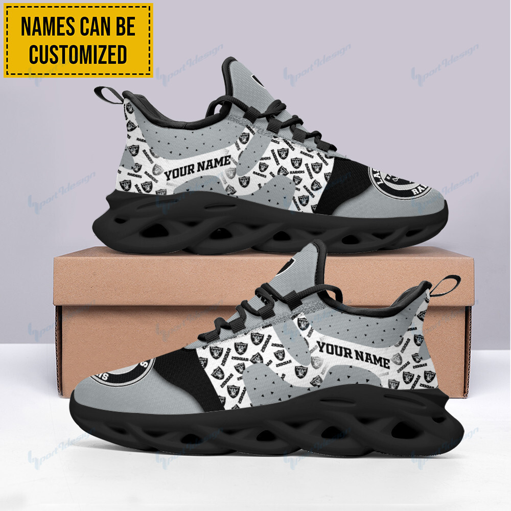 Ideafootwear Las Vegas Raiders Max Soul Shoes Sneakers For Men And Women 71