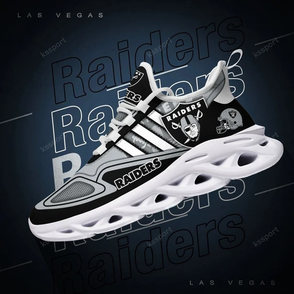 Ideafootwear Las Vegas Raiders Max Soul Shoes Sneakers For Men And Women 124