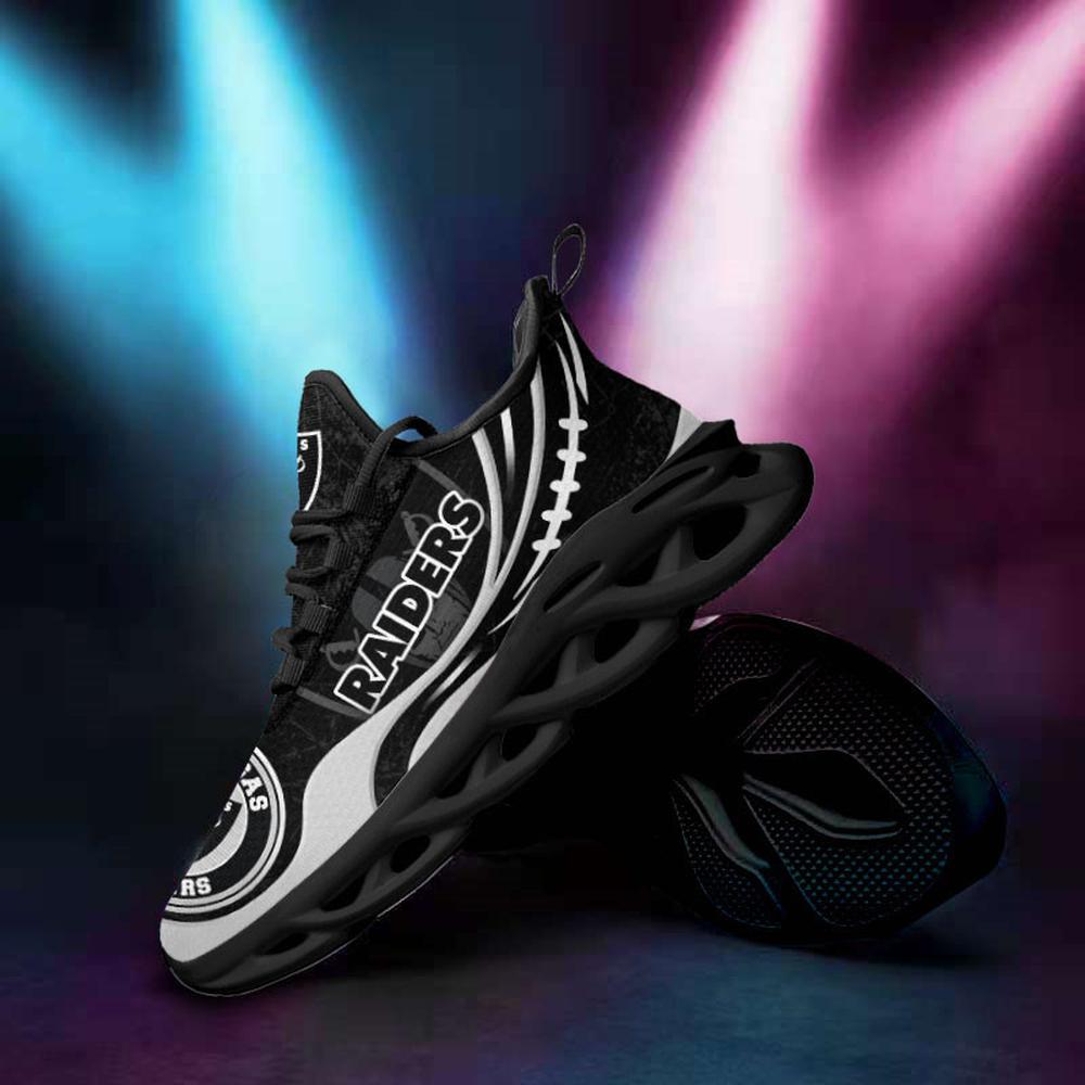 Ideafootwear Las Vegas Raiders Max Soul Shoes Sneakers For Men And Women 40