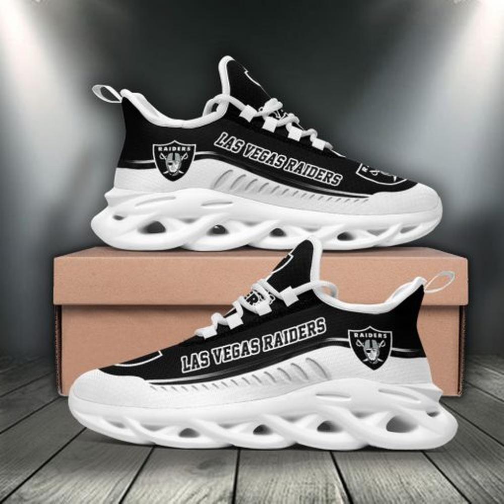 Ideafootwear Las Vegas Raiders Max Soul Shoes Sneakers For Men And Women 13
