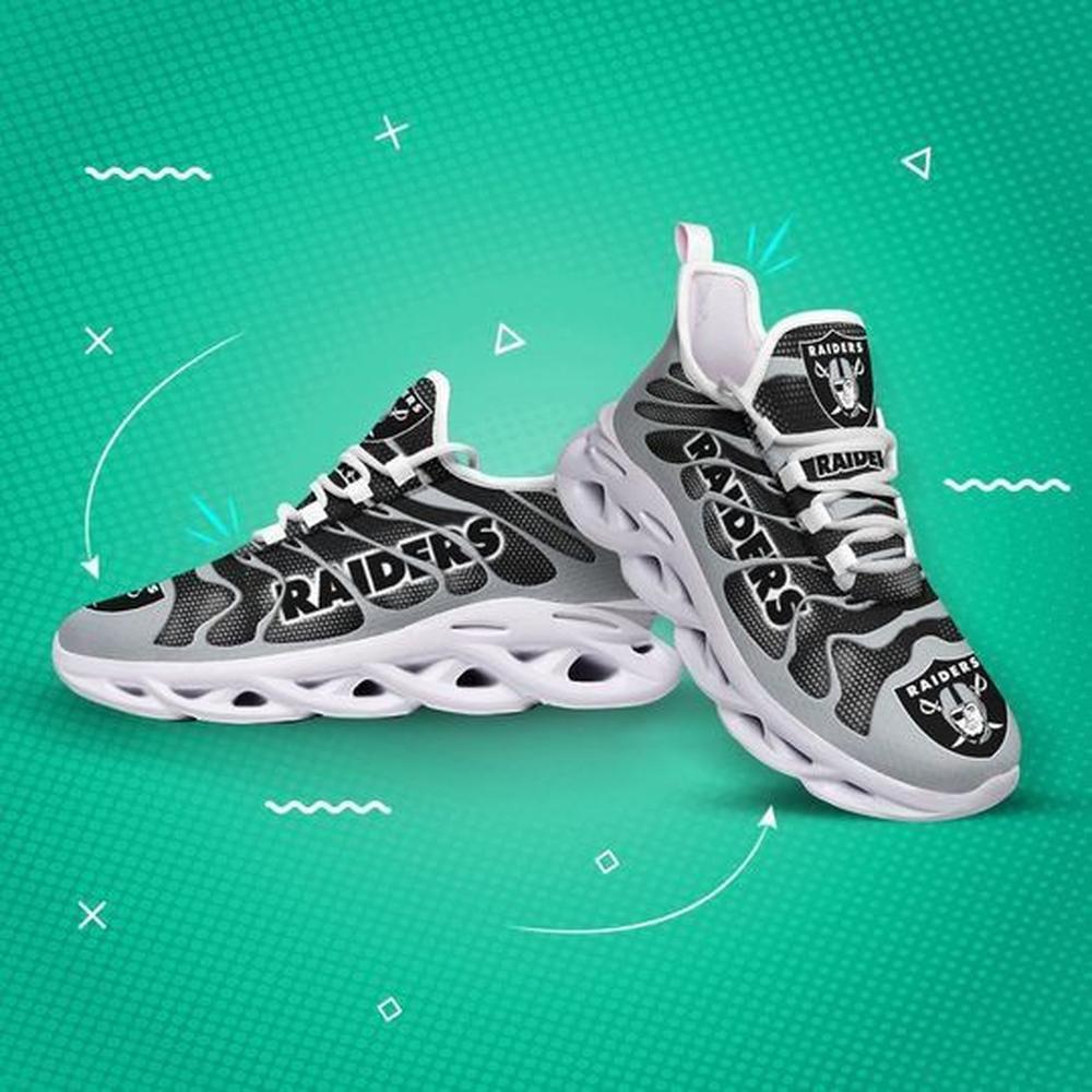 Ideafootwear Las Vegas Raiders Max Soul Shoes Sneakers For Men And Women 113