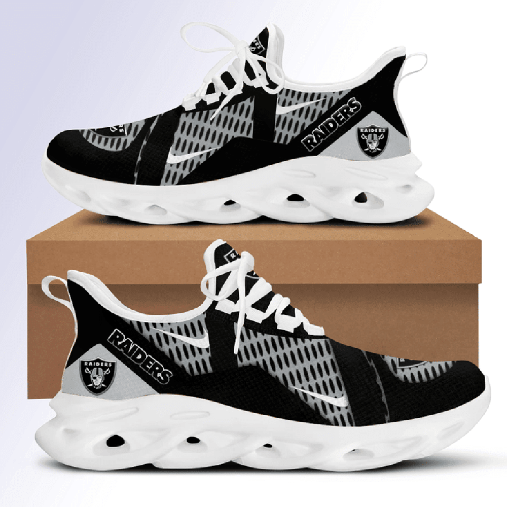 Ideafootwear Las Vegas Raiders Max Soul Shoes Sneakers For Men And Women 87