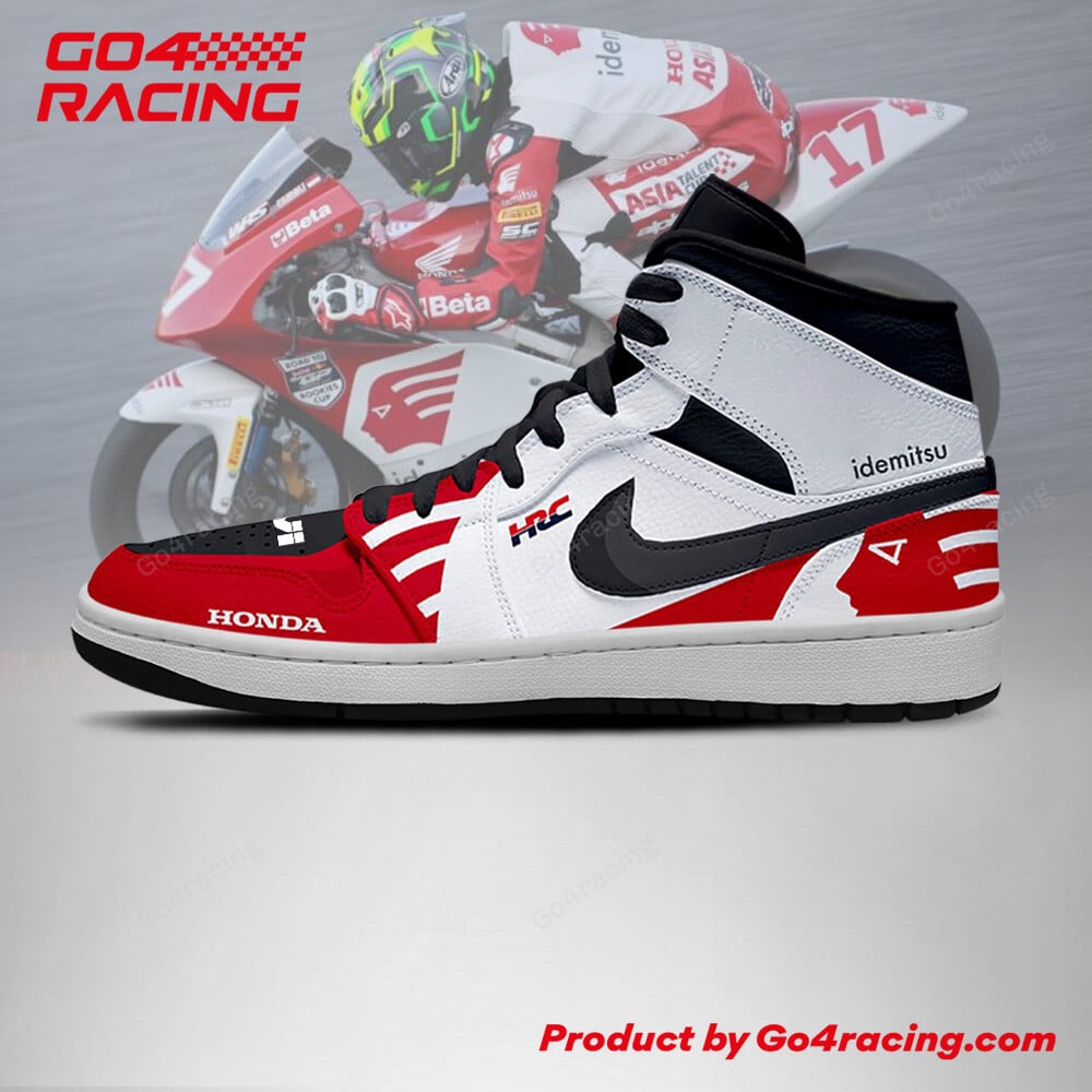 Ideafootwear LCR Honda Idemitsu AJ1 High Sneakers Shoes For Men And Women 2
