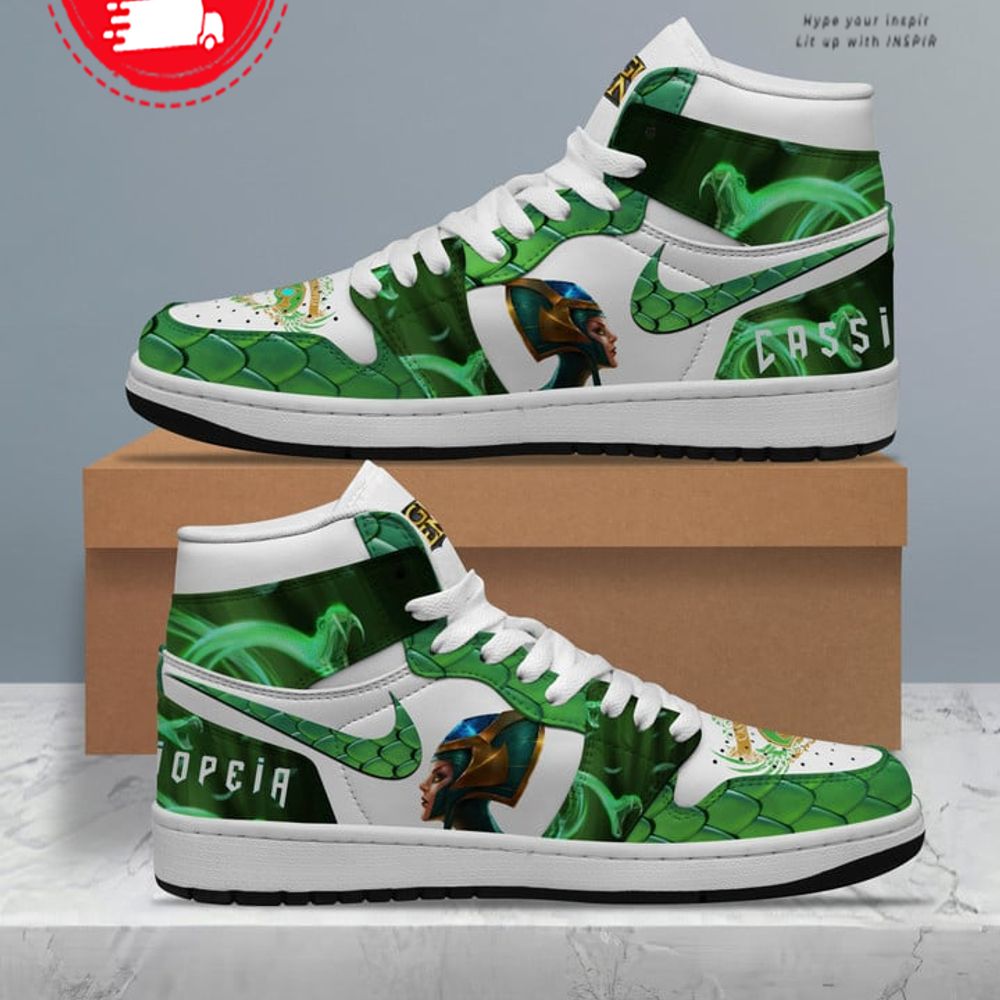 Ideafootwear League of Legends Cassiopeia AJ1 High Sneakers Shoes For Men And Women 1