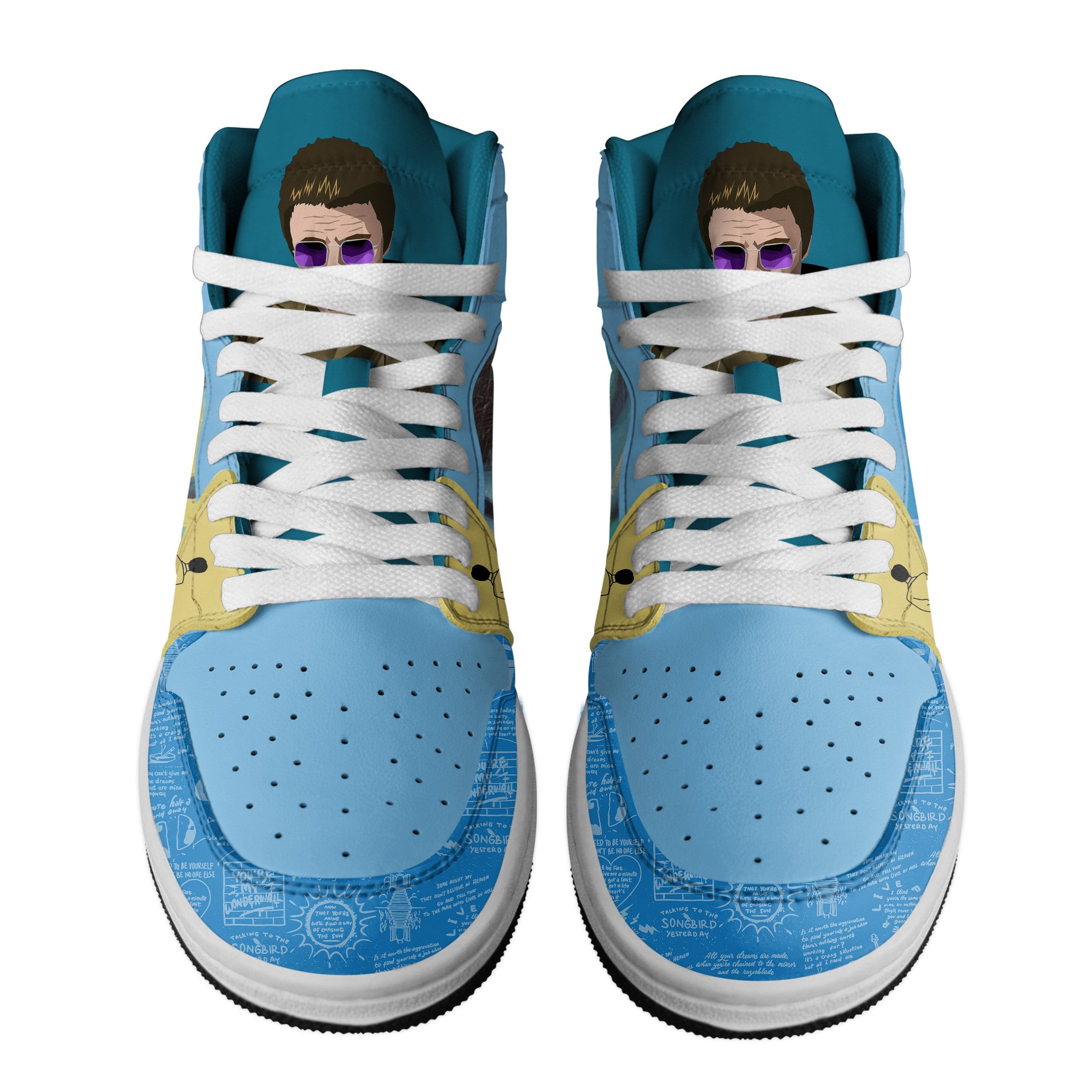 Ideafootwear Liam Gallagher AJ1 High Sneakers Shoes For Men And Women 1