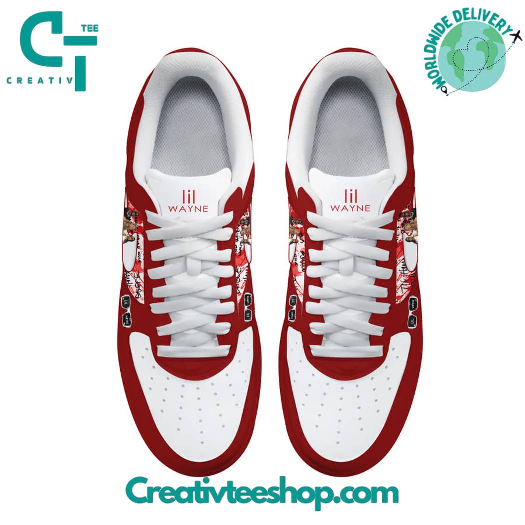 Ideafootwear Lil Wayne Air Low-Top Sneakers Shoes For Men And Women 2