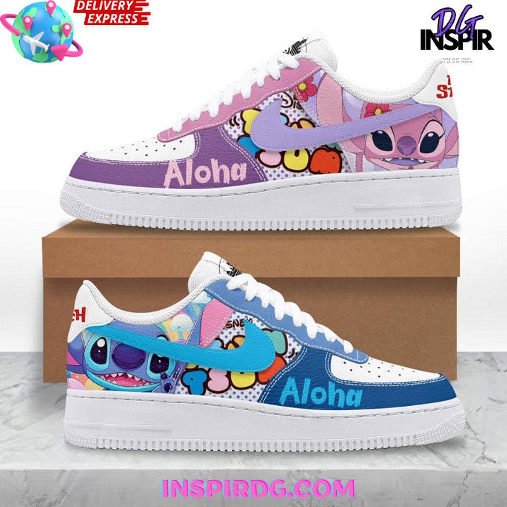 Ideafootwear Lilo &amp; Stitch Air Low-Top Sneakers Shoes For Men And Women 2