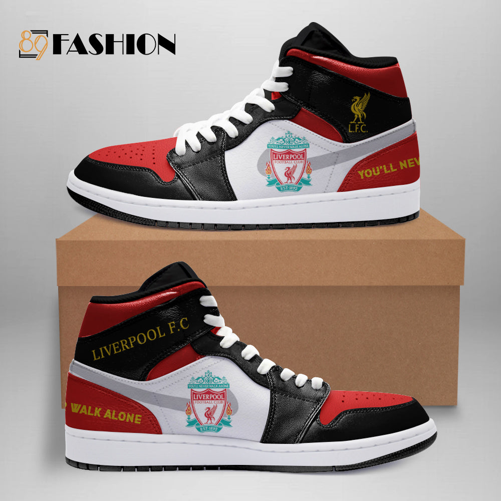 Ideafootwear Liverpool FC EPL AJ1 High Sneakers Shoes For Men And Women 1