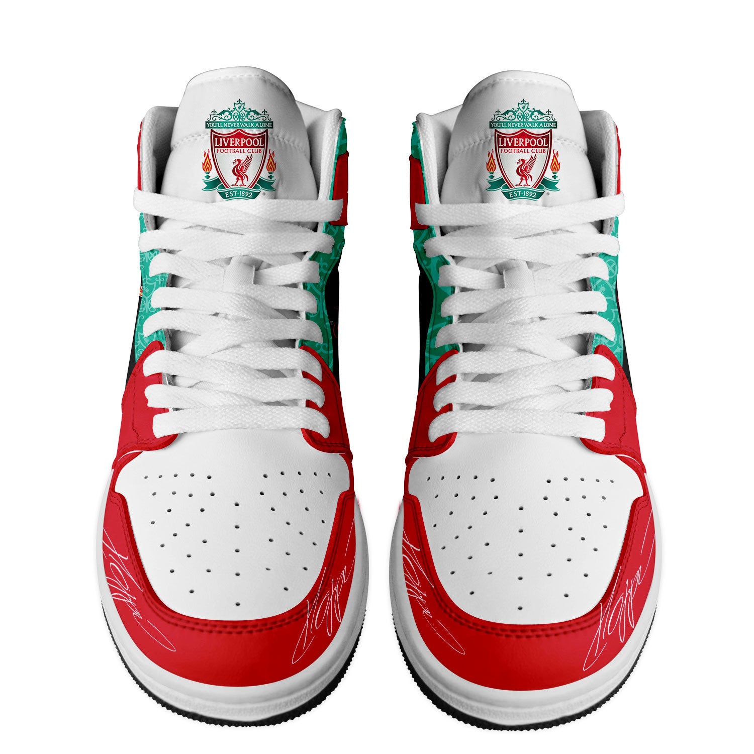 Ideafootwear Liverpool Jurgen Klopp AJ1 High Sneakers Shoes For Men And Women 1