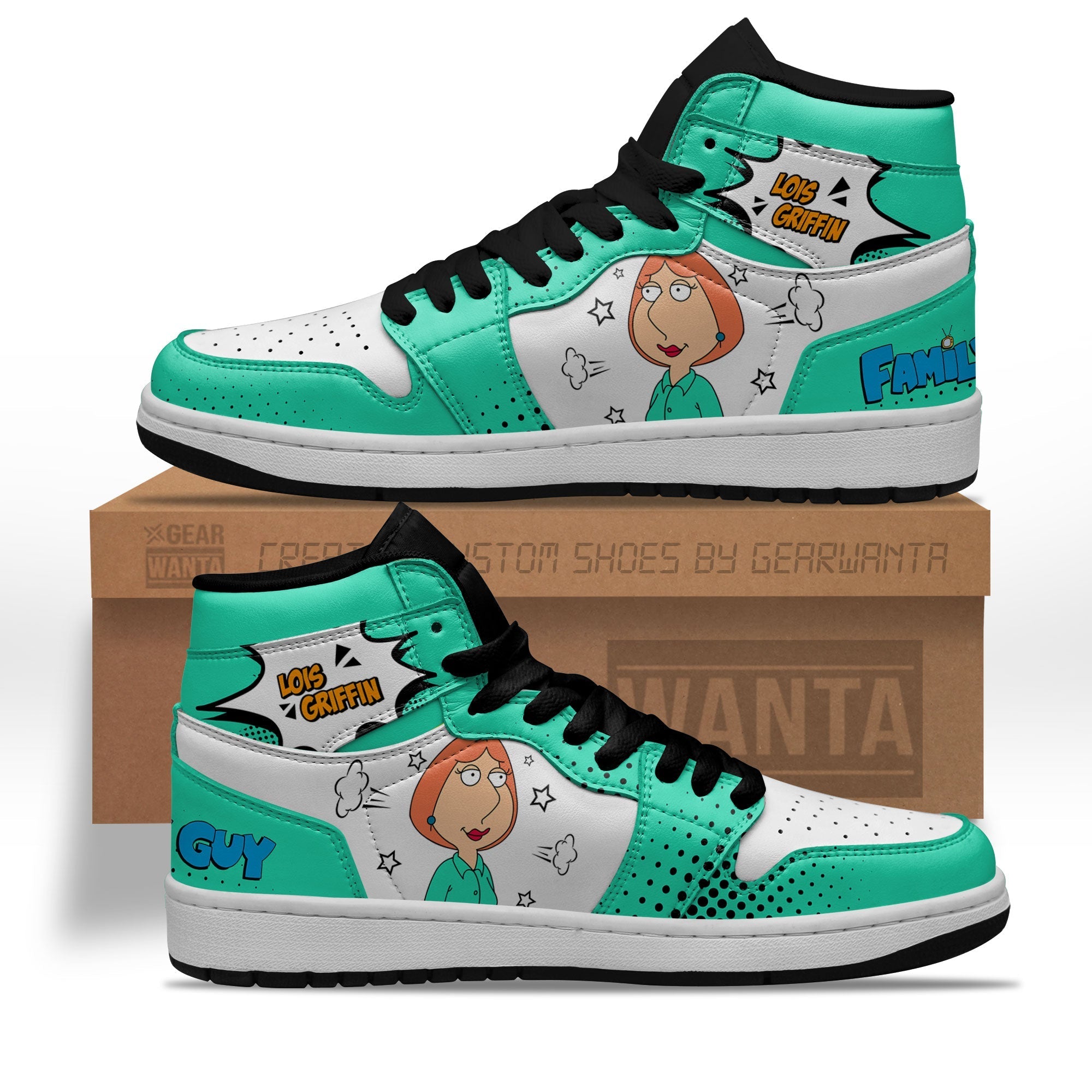 Ideafootwear Lois Griffin AJ1 High Sneakers Shoes For Men And Women 1