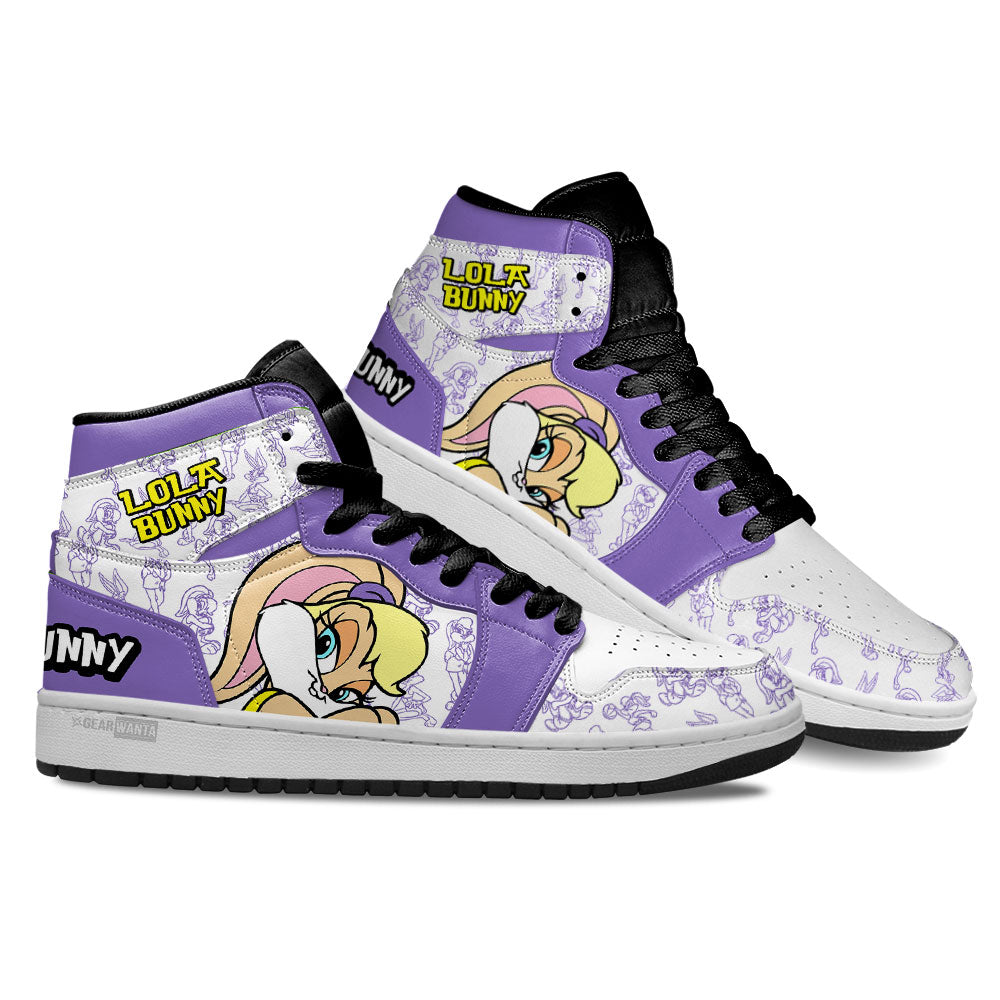 Ideafootwear Lola Bunny AJ1 High Sneakers Shoes For Men And Women 1