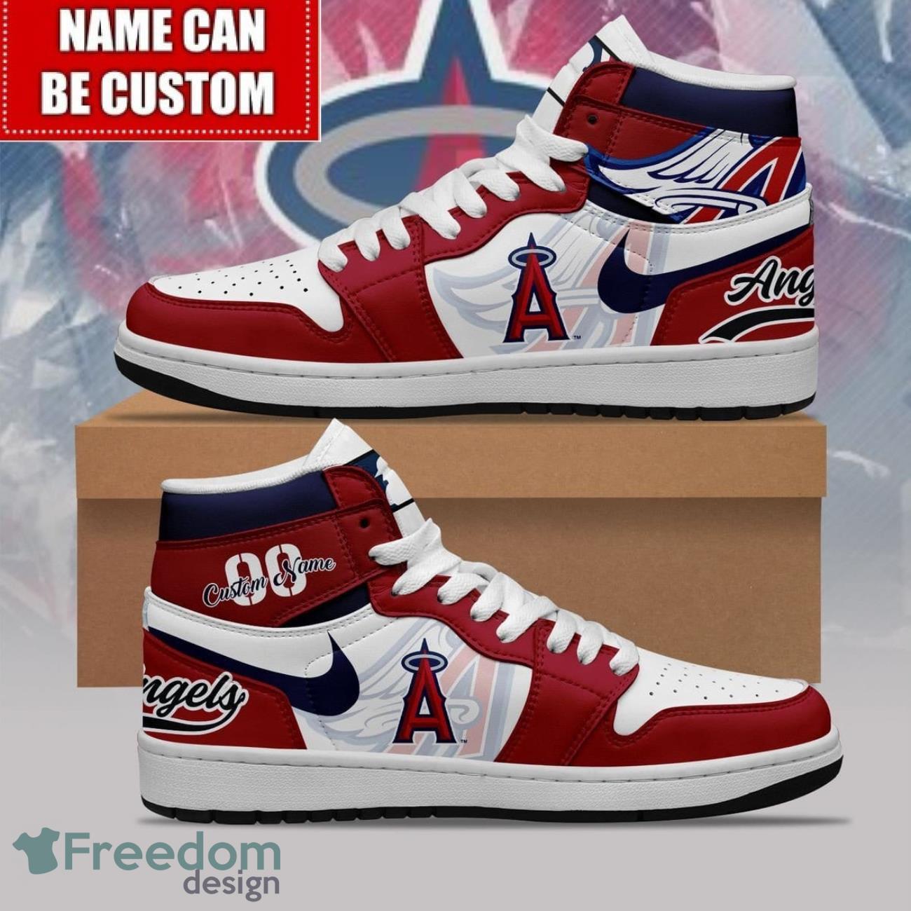 Ideafootwear Los Angeles Angels AJ1 High Sneakers Shoes For Men And Women 1