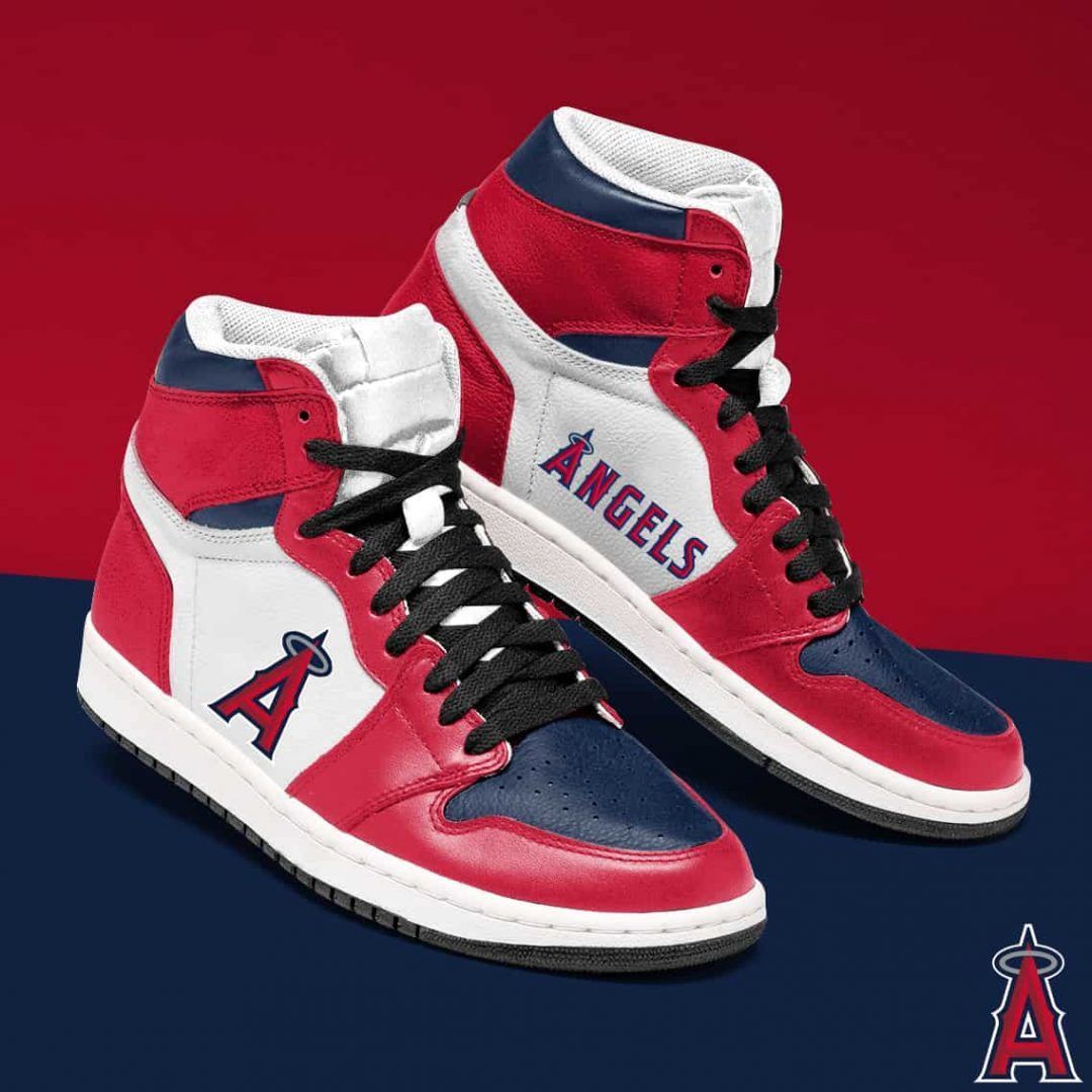 Ideafootwear Los Angeles Angels AJ1 High Sneakers Shoes For Men And Women 5