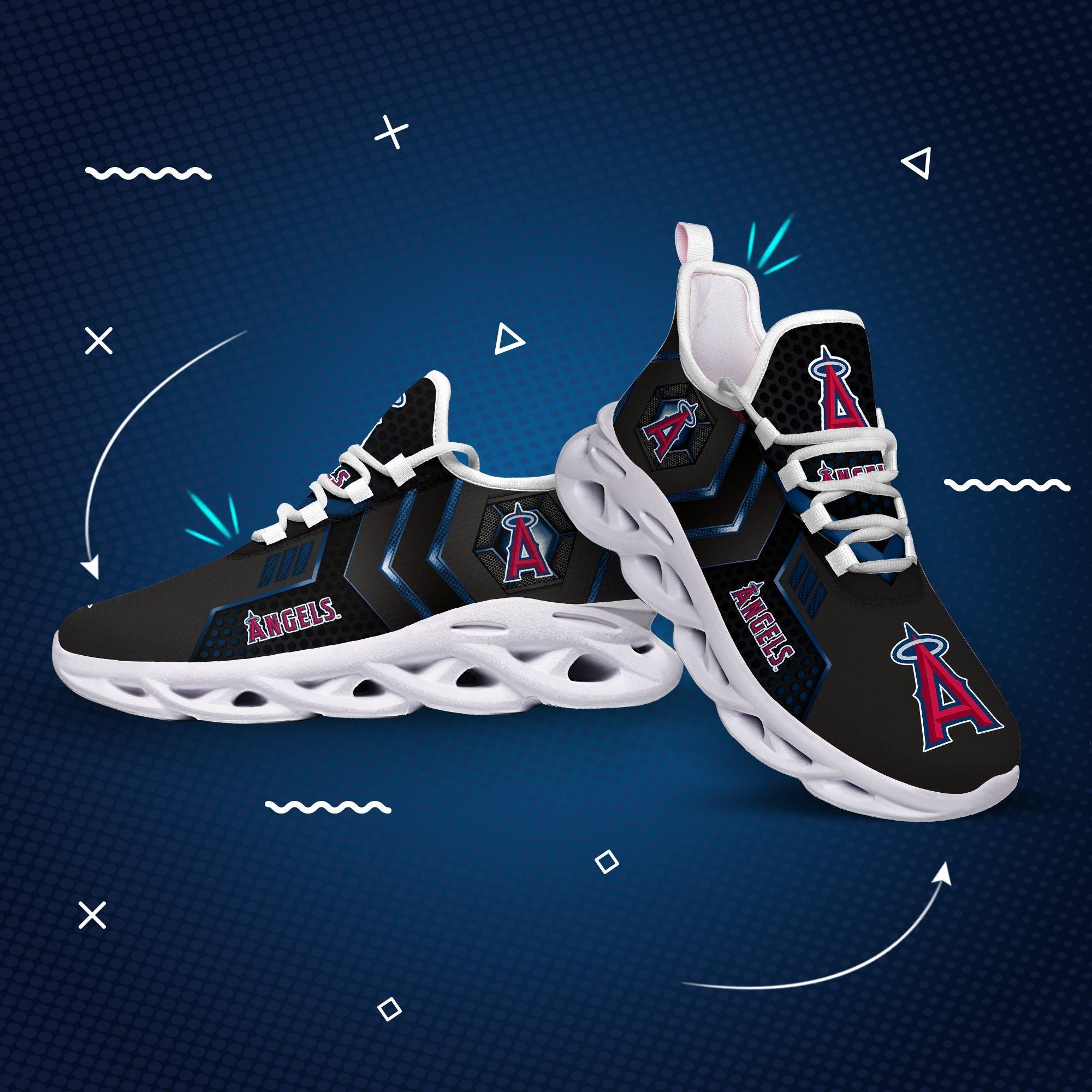 Ideafootwear Los Angeles Angels Max Soul Shoes Sneakers For Men And Women 1