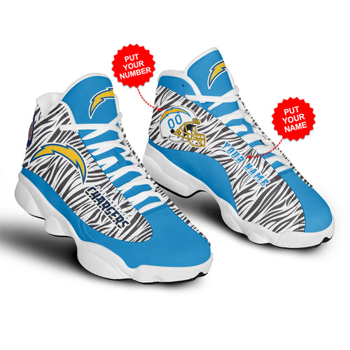 Ideafootwear Los Angeles Chargers AJ13 Sneakers Shoes For Men And Women 4