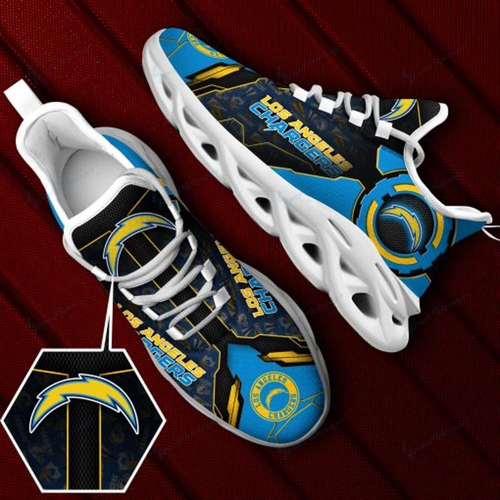 Ideafootwear Los Angeles Chargers Max Soul Shoes Sneakers For Men And Women 11
