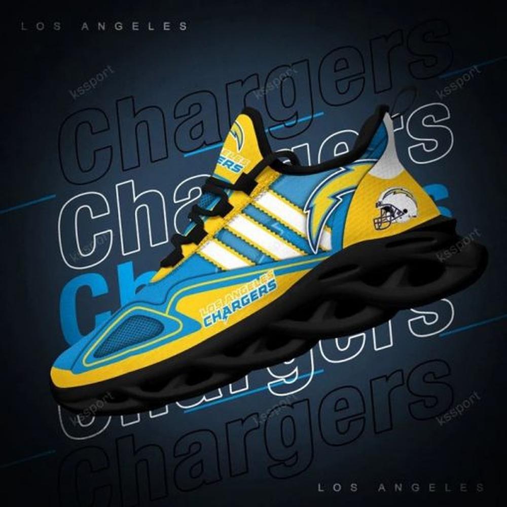 Ideafootwear Los Angeles Chargers Max Soul Shoes Sneakers For Men And Women 7