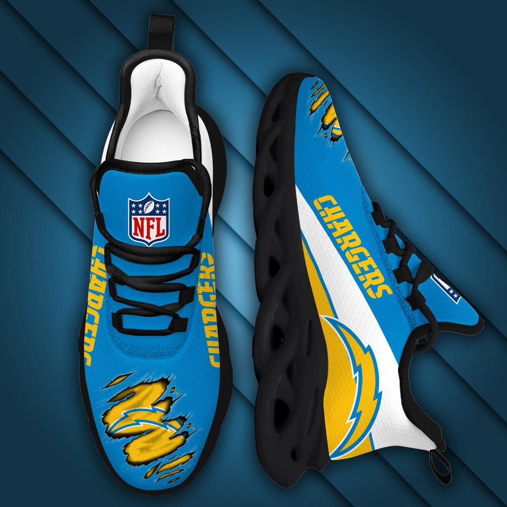 Ideafootwear Los Angeles Chargers Max Soul Shoes Sneakers For Men And Women 9