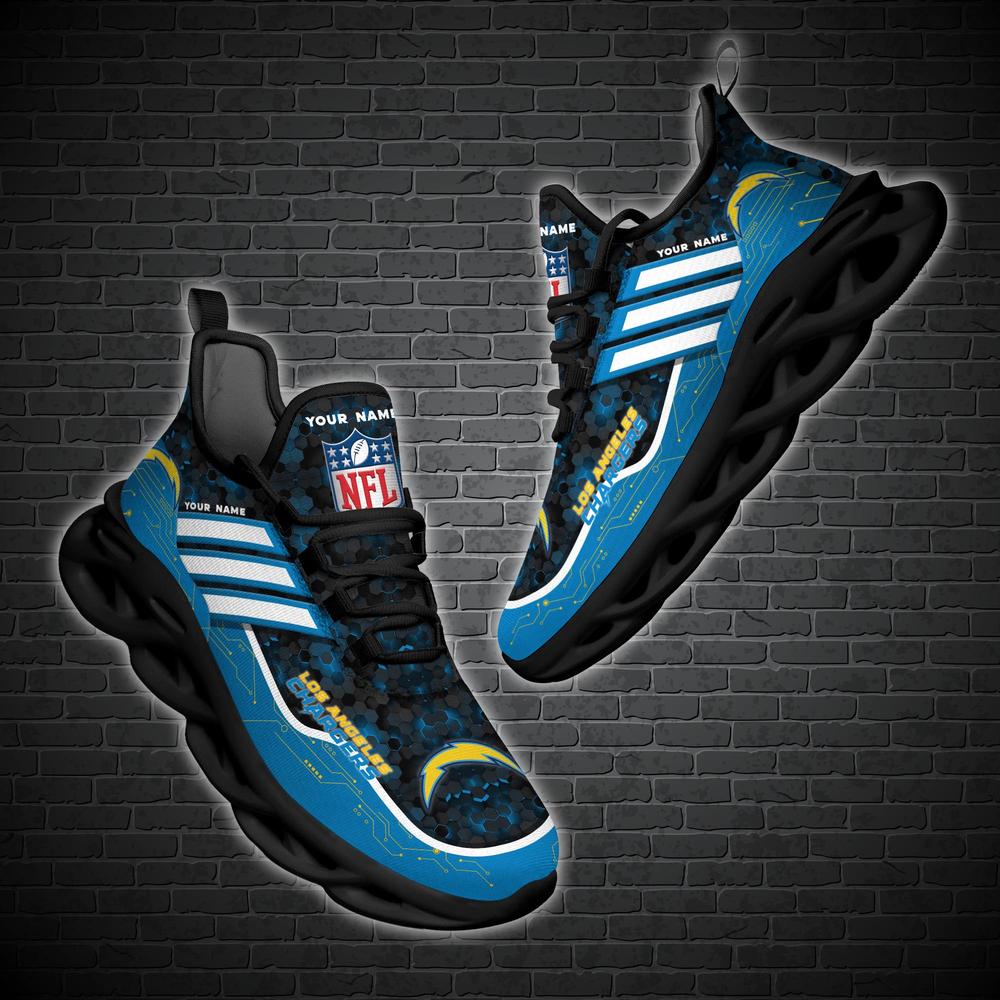 Ideafootwear Los Angeles Chargers Max Soul Shoes Sneakers For Men And Women 26