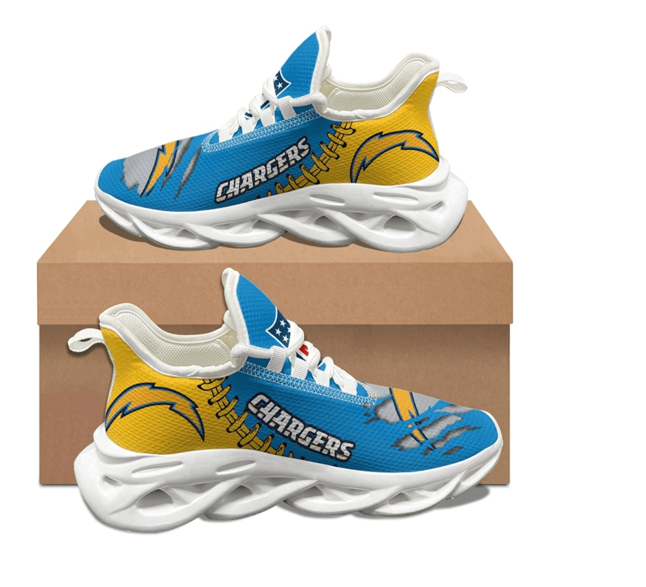 Ideafootwear Los Angeles Chargers Max Soul Shoes Sneakers For Men And Women 12