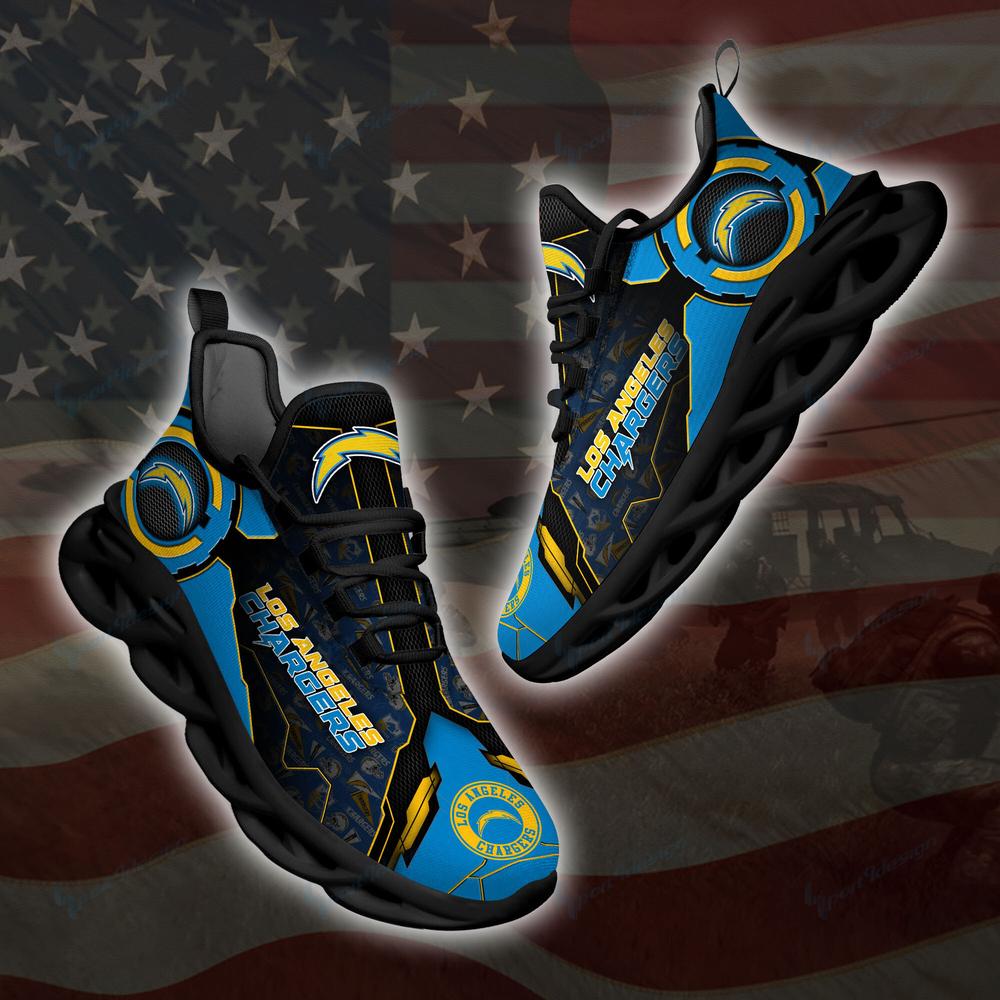 Ideafootwear Los Angeles Chargers Max Soul Shoes Sneakers For Men And Women 11