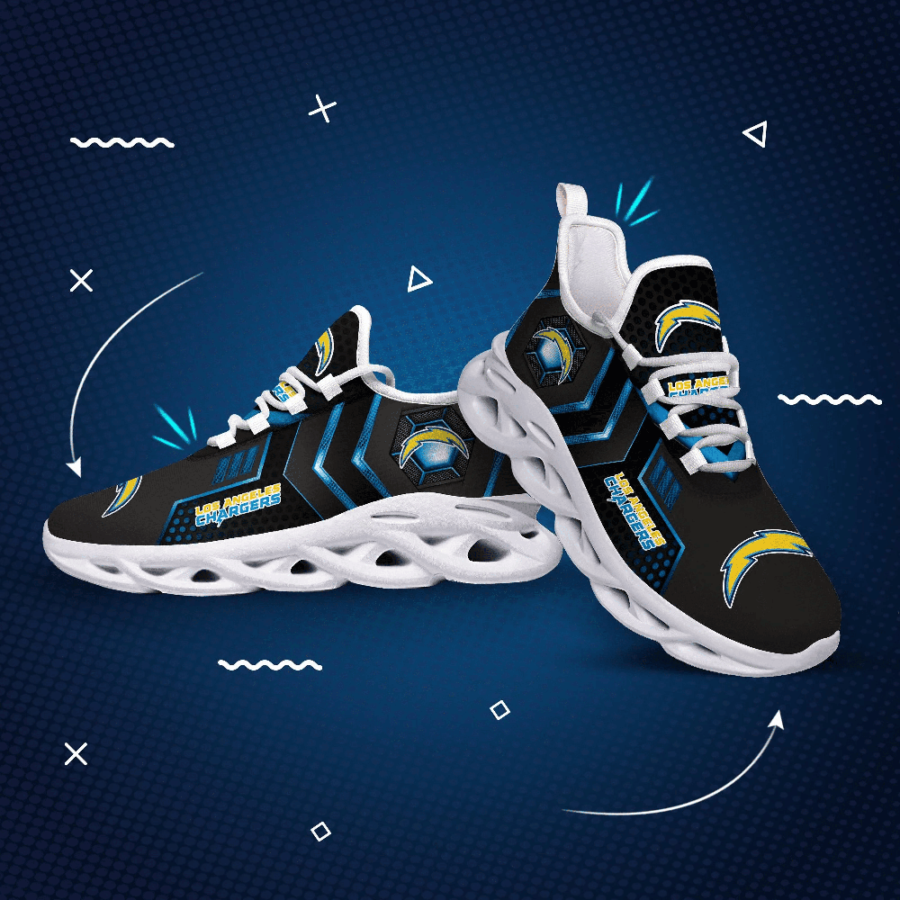Ideafootwear Los Angeles Chargers Max Soul Shoes Sneakers For Men And Women 24