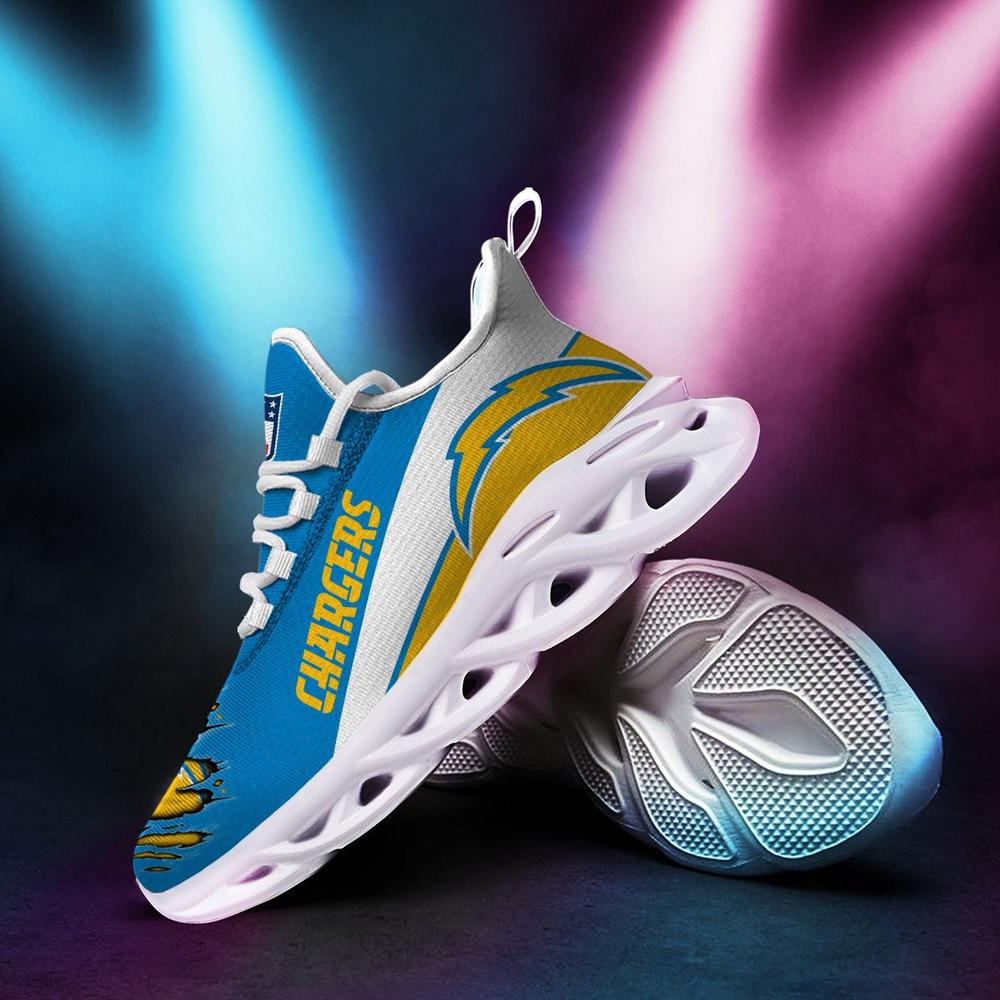 Ideafootwear Los Angeles Chargers Max Soul Shoes Sneakers For Men And Women 9