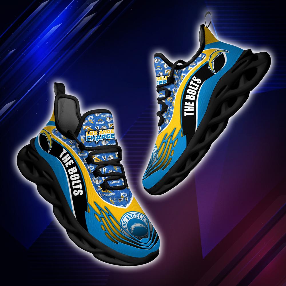 Ideafootwear Los Angeles Chargers Max Soul Shoes Sneakers For Men And Women 10