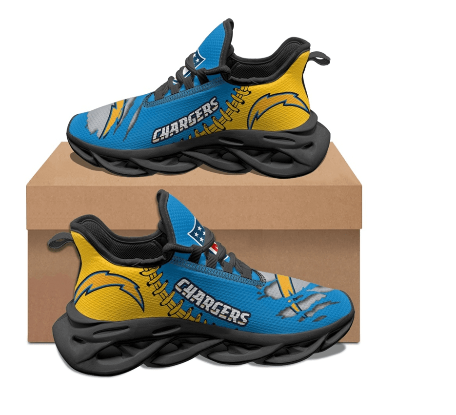 Ideafootwear Los Angeles Chargers Max Soul Shoes Sneakers For Men And Women 12