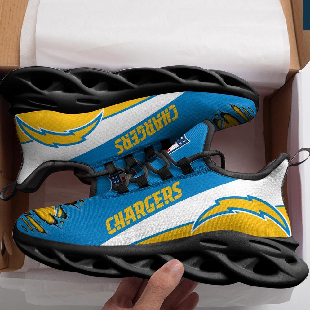 Ideafootwear Los Angeles Chargers Max Soul Shoes Sneakers For Men And Women 9
