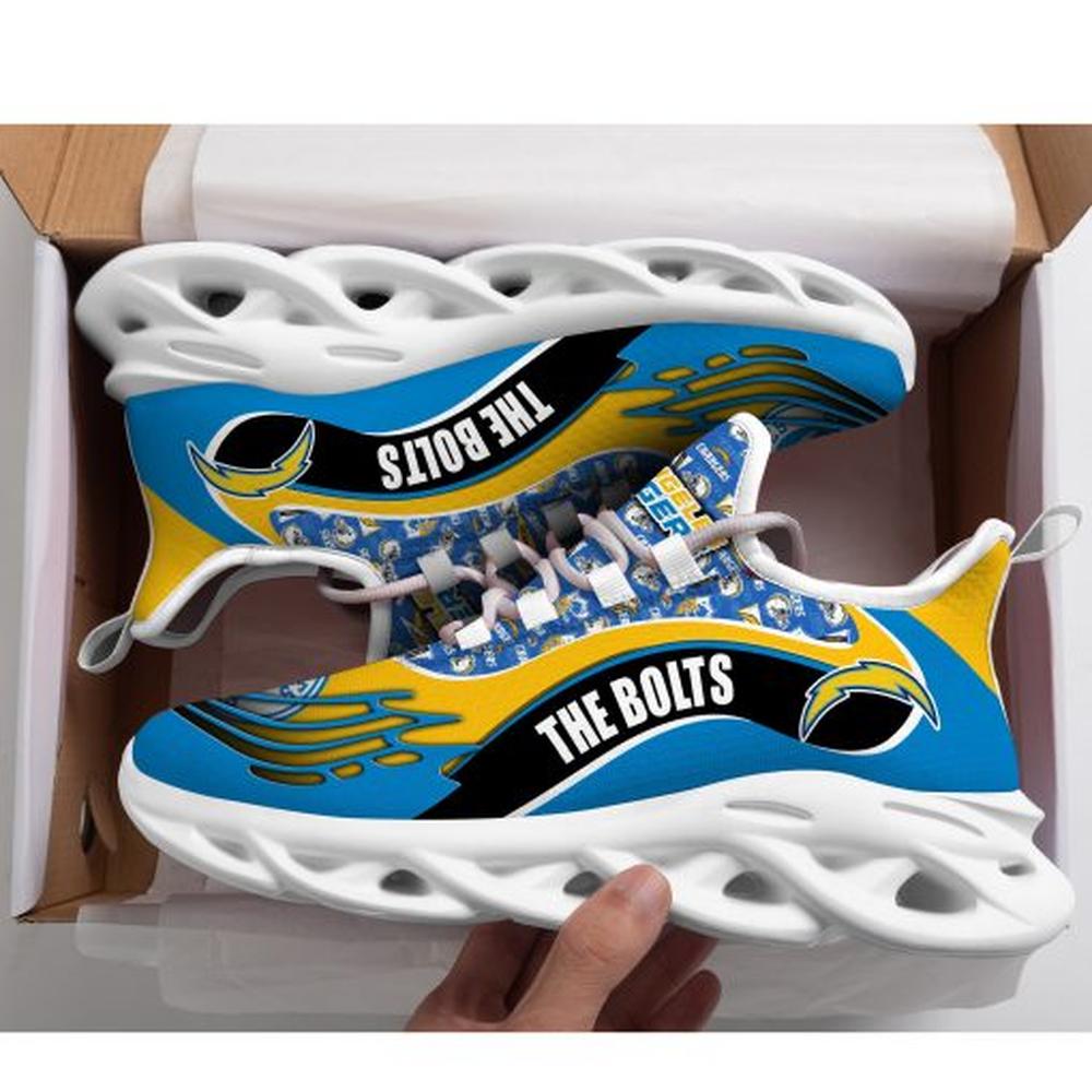 Ideafootwear Los Angeles Chargers Max Soul Shoes Sneakers For Men And Women 10