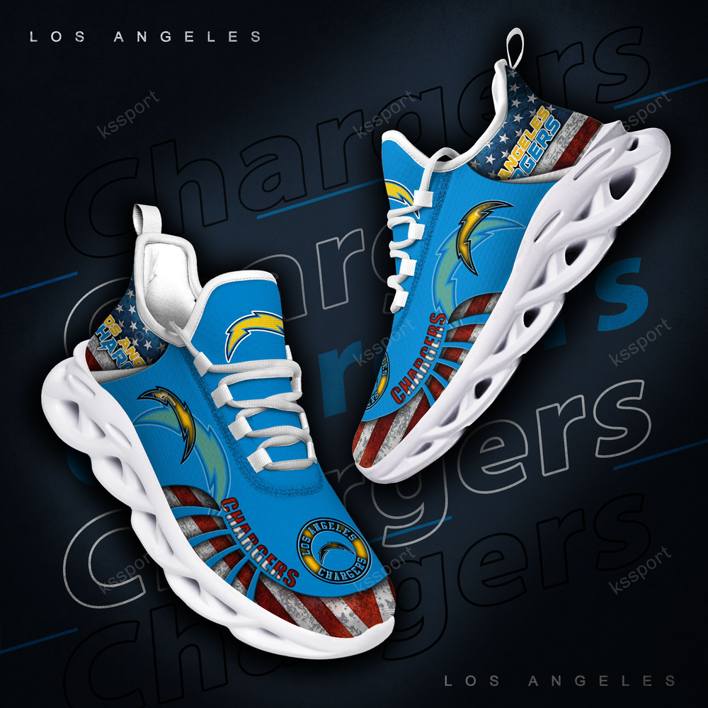 Ideafootwear Los Angeles Chargers Max Soul Shoes Sneakers For Men And Women 3