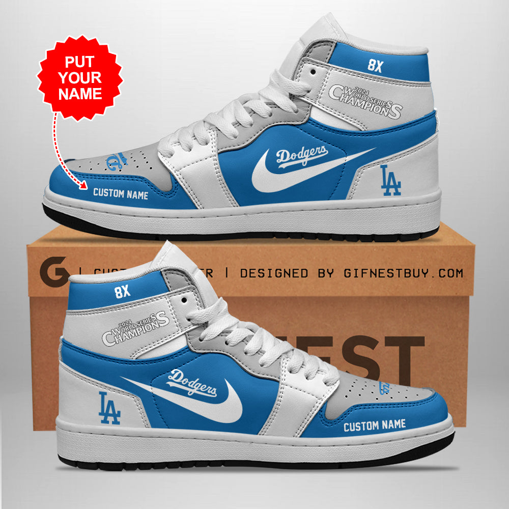 Ideafootwear Los Angeles Dodgers Air Low-Top Sneakers Shoes For Men And Women 1
