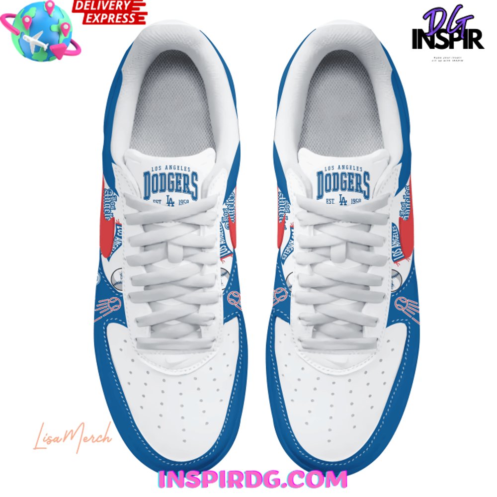 Ideafootwear Los Angeles Dodgers Air Low-Top Sneakers Shoes For Men And Women 8