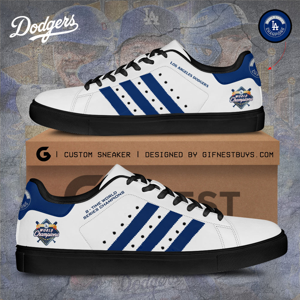 Ideafootwear Los Angeles Dodgers Skate Stan Shoes Sneakes For Men And Women 2