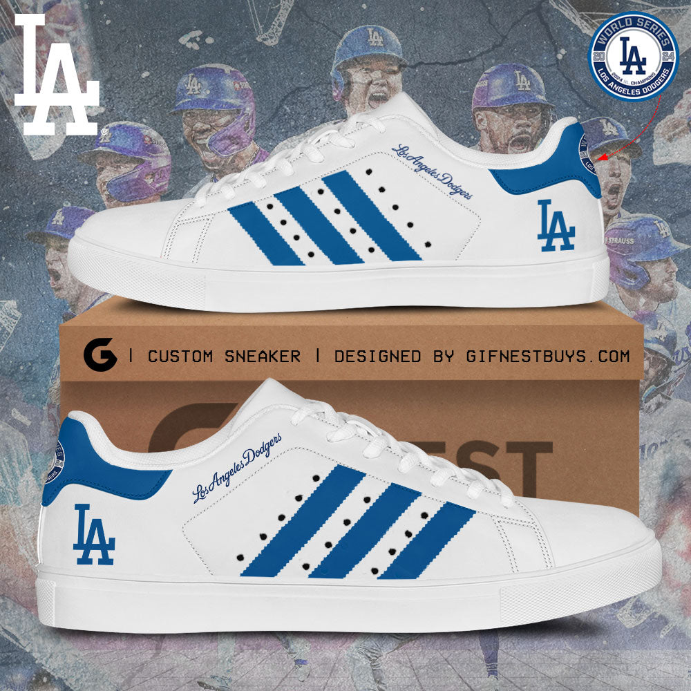 Ideafootwear Los Angeles Dodgers Skate Stan Shoes Sneakes For Men And Women 1