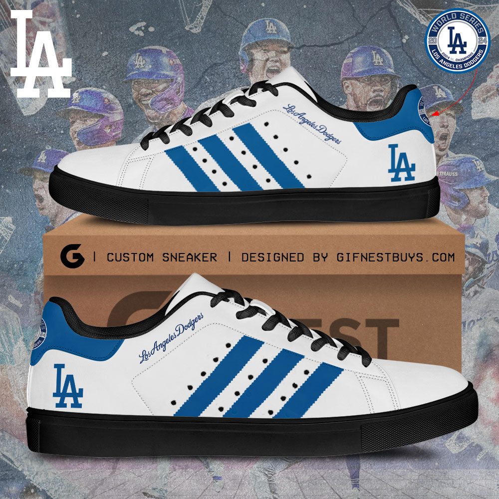Ideafootwear Los Angeles Dodgers Skate Stan Shoes Sneakes For Men And Women 1