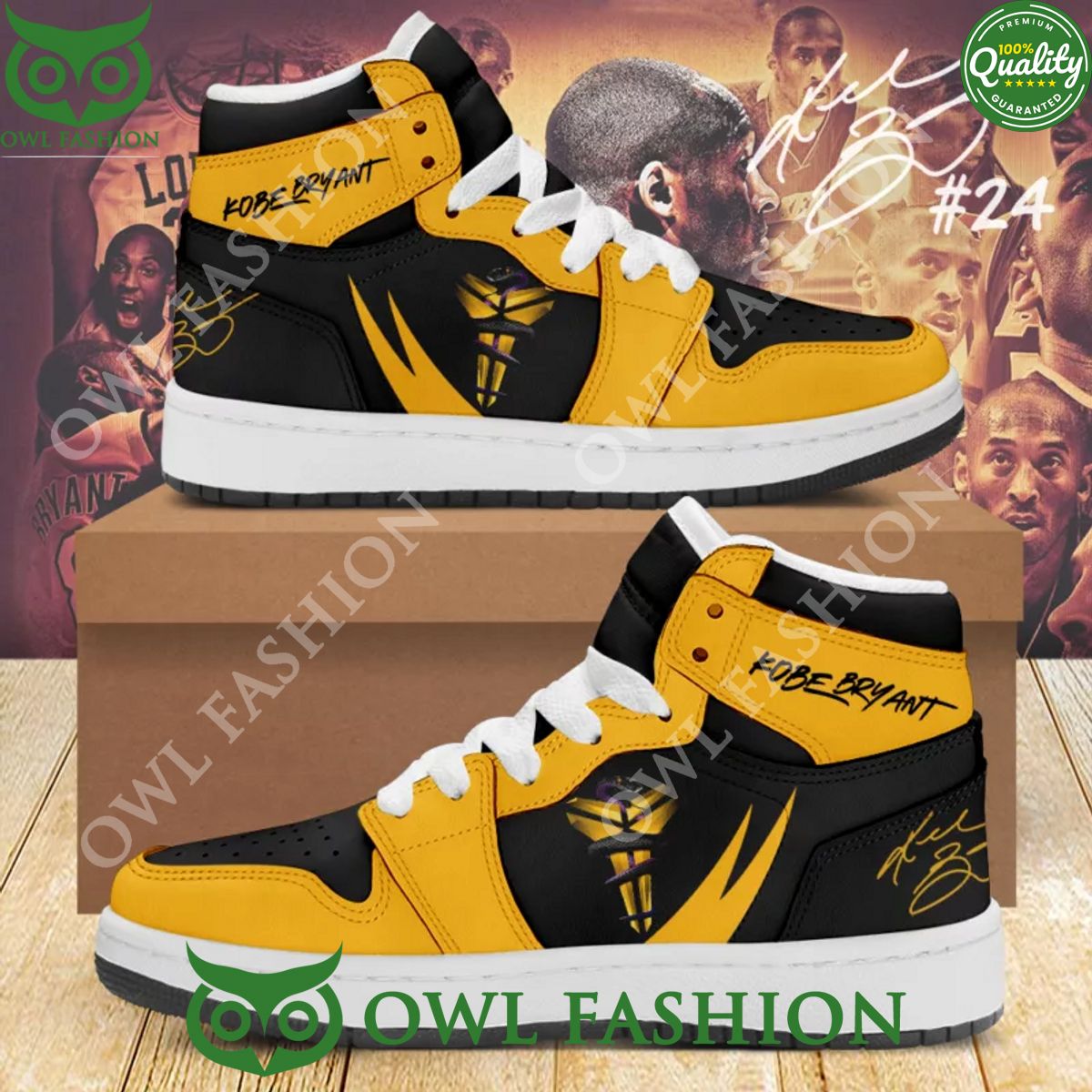 Ideafootwear Los Angeles Lakers AJ1 High Sneakers Shoes For Men And Women 16