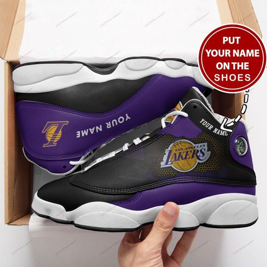Ideafootwear Los Angeles Lakers AJ13 Sneakers Shoes For Men And Women 5