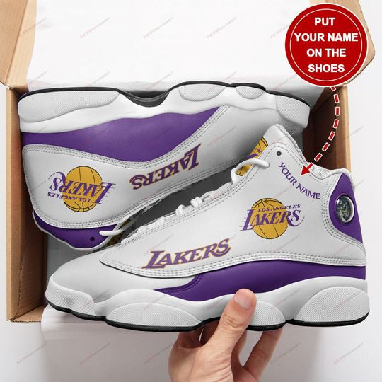 Ideafootwear Los Angeles Lakers AJ13 Sneakers Shoes For Men And Women 4