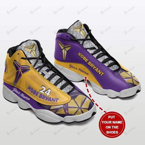 Ideafootwear Los Angeles Lakers AJ13 Sneakers Shoes For Men And Women 2