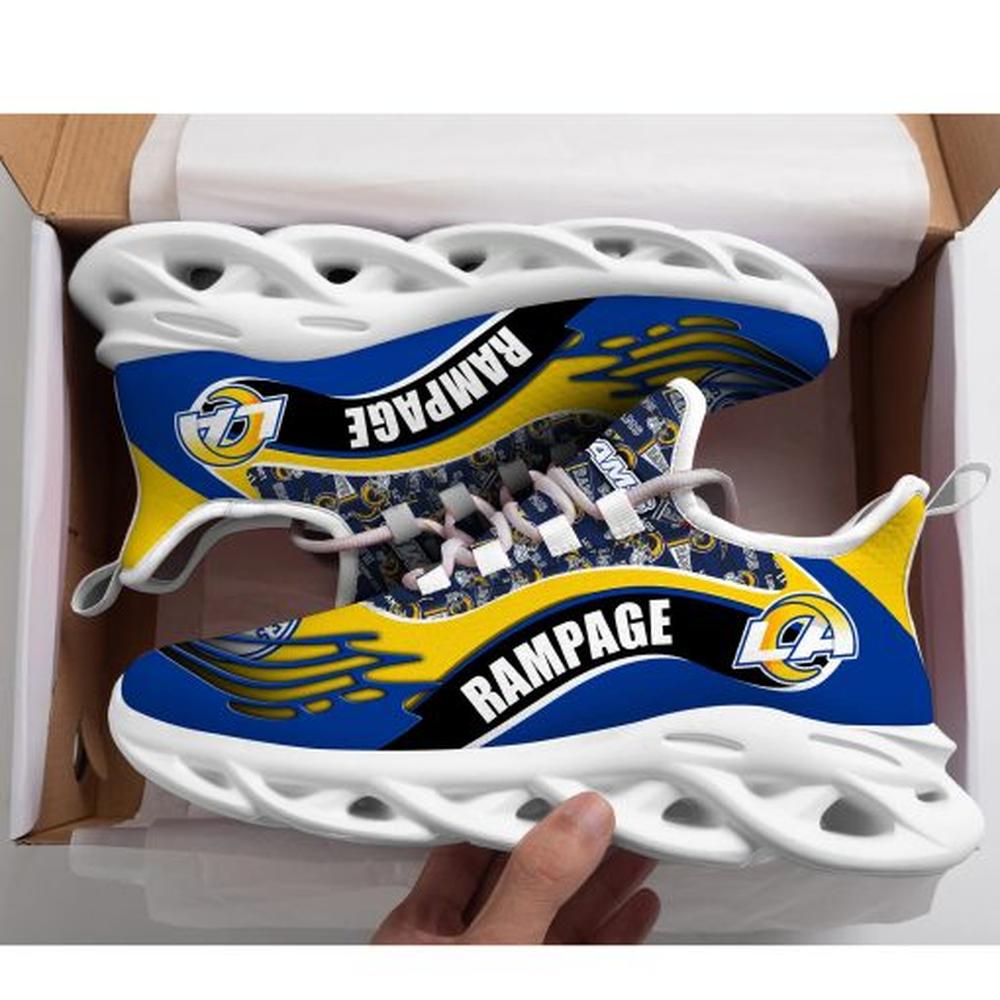 Ideafootwear Los Angeles Rams Max Soul Shoes Sneakers For Men And Women 5