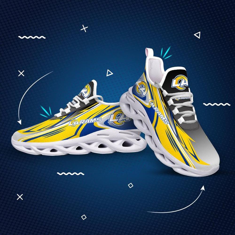 Ideafootwear Los Angeles Rams Max Soul Shoes Sneakers For Men And Women 7